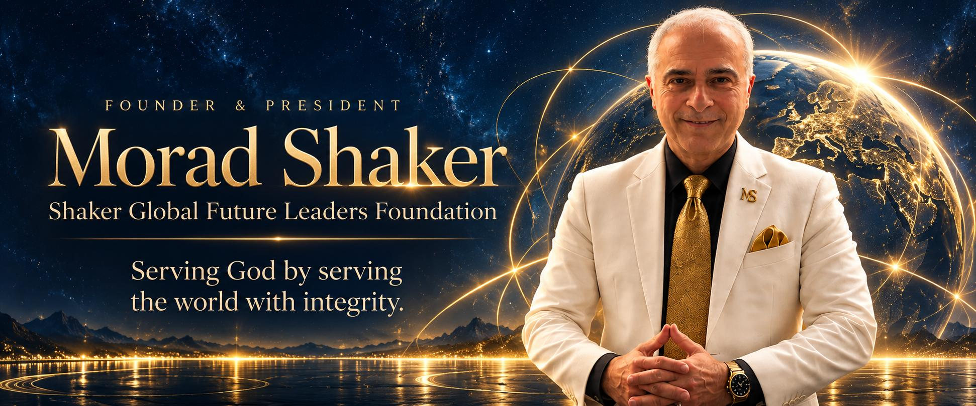 Morad Shaker in the original supplied Founder & President portrait