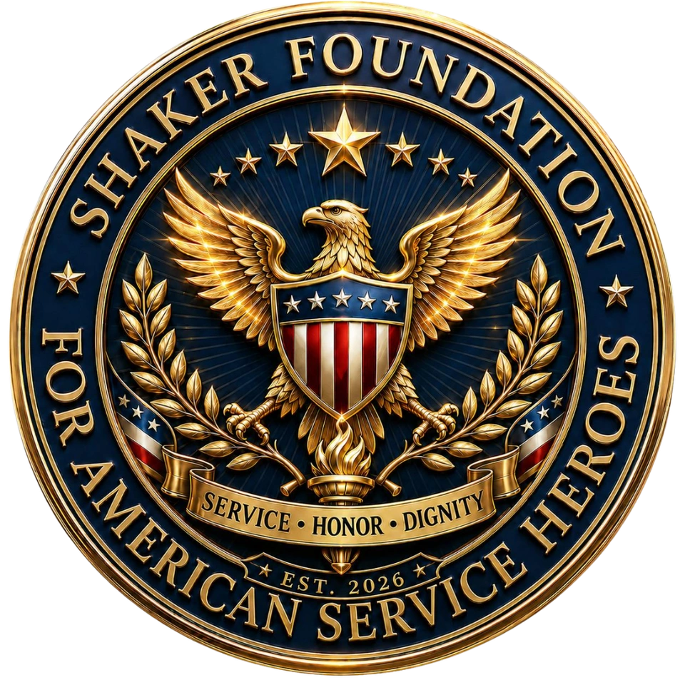 Shaker Foundation for American Service Heroes official logo